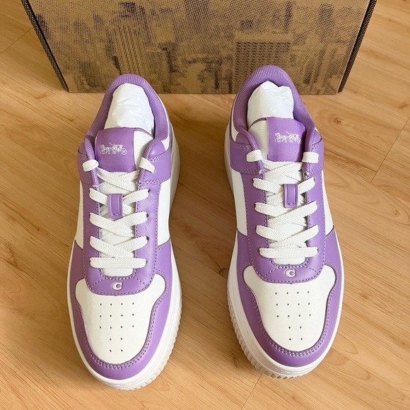 Coach Platform Sneaker Iris White Women 9B # CU155 - Picture 9 of 13